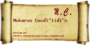 Moharos Cecílián névjegykártya